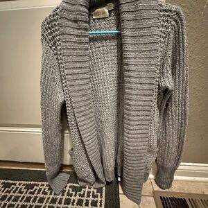 Grey waffle cardigan